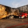 Capannone Asm a fuoco