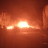 Capannone Asm a fuoco