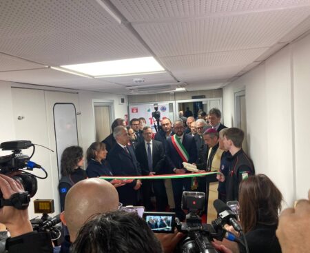 Il ministro dell’Interno Matteo Piantedosi all’Aquila per inaugurazione NUE112 Abruzzo