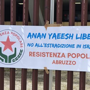 Presidio in solidarietà di Anaan Yaeesh