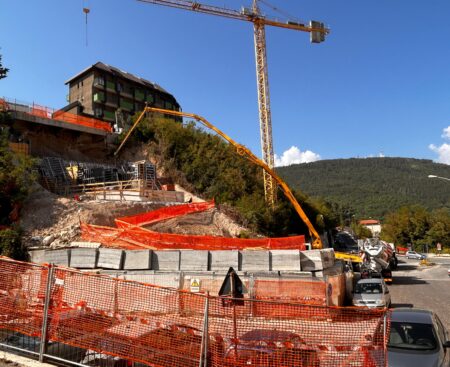 Lavori ponte Belvedere 9 agosto 2024