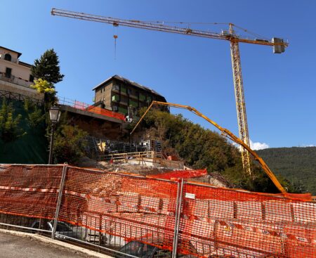 Lavori ponte Belvedere 9 agosto 2024