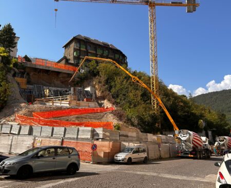 Lavori ponte Belvedere 9 agosto 2024