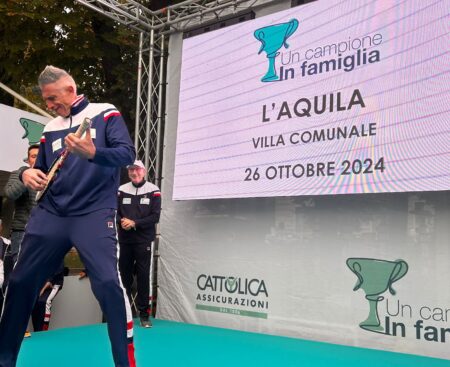 “Un campione in famiglia”: Lucchetta, Panatta e Graziani all’Aquila