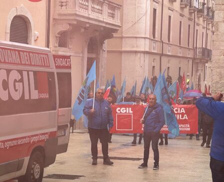 L’Aquila: sciopero generale Cgil e Uil 29 novembre 2024