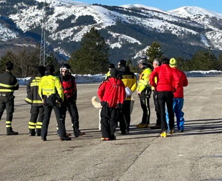 Dispersi Gran Sasso: briefing dei soccorritori