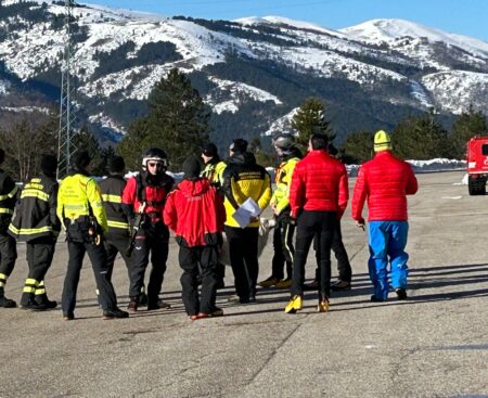 Dispersi Gran Sasso: briefing dei soccorritori