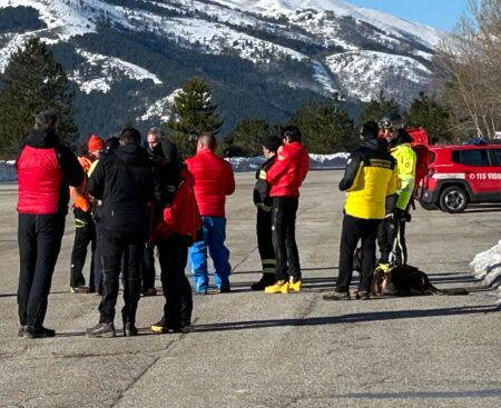 Dispersi Gran Sasso: briefing dei soccorritori