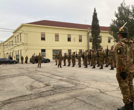 L’Aquila: arrivo dei 550 volontari in ferma iniziale caserma G.Pasquali