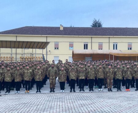 L’Aquila: arrivo dei 550 volontari in ferma iniziale caserma G.Pasquali