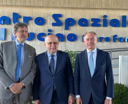 Telespazio: visita del commissario europeo per la Difesa e lo Spazio Andrius Kubilius