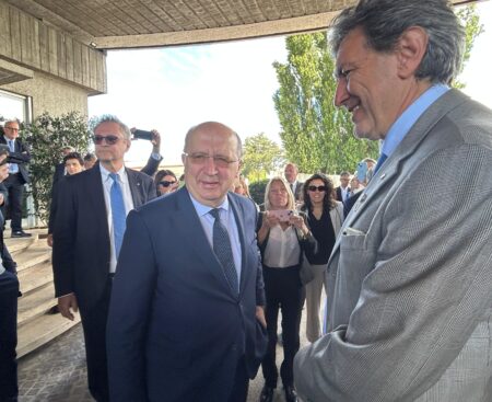 Telespazio: visita del commissario europeo per la Difesa e lo Spazio Andrius Kubilius