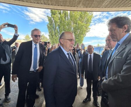 Telespazio: visita del commissario europeo per la Difesa e lo Spazio Andrius Kubilius