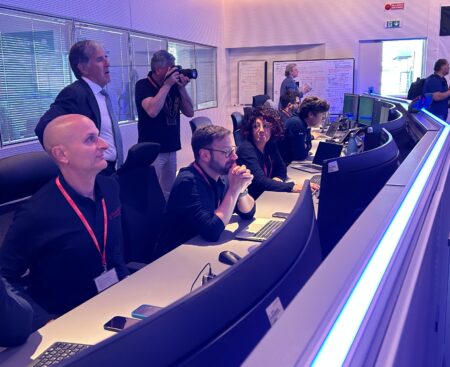 Telespazio: visita del commissario europeo per la Difesa e lo Spazio Andrius Kubilius