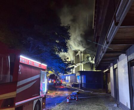 Incendio progetto C.A.S.E. Bazzano