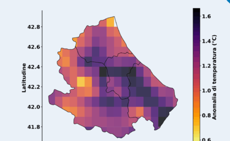 Clima: a L’Aquila gennaio più caldo e piovoso del normale
