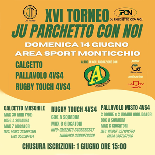 TORNEO JU PARCHETTO CON NOI