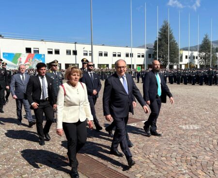 L’Aquila: giuramento allievi marescialli Guardia di Finanza 18 aprile 2026