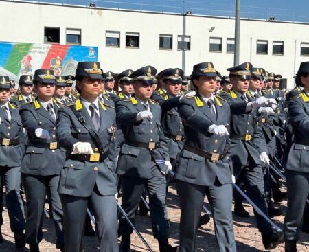 L’Aquila: giuramento allievi marescialli Guardia di Finanza 18 aprile 2026