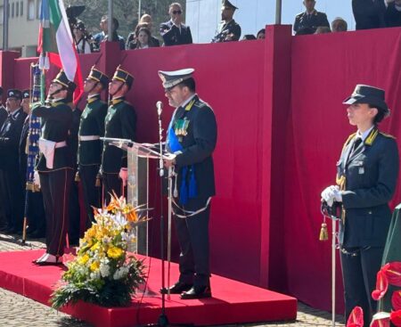 L’Aquila: giuramento allievi marescialli Guardia di Finanza 18 aprile 2026