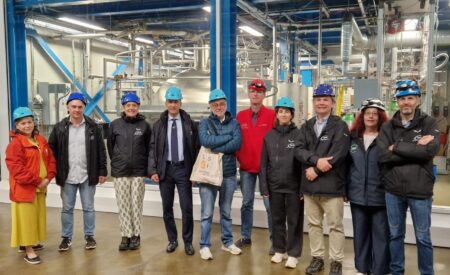 Il direttore dell’ISIN Francesco Campanella in visita ai Laboratori del Gran Sasso