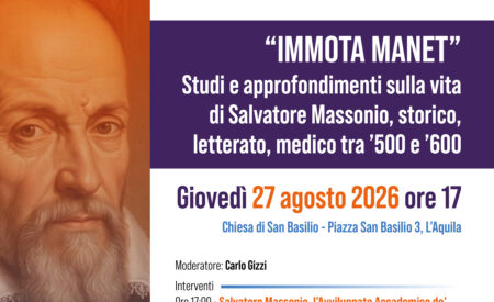 A L’Aquila un’iniziativa culturale su Salvatore Massonio