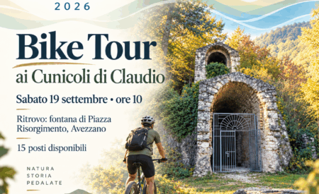 Ad Avezzano un Bike Tour da Piazza Risorgimento ai Cunicoli di Claudio