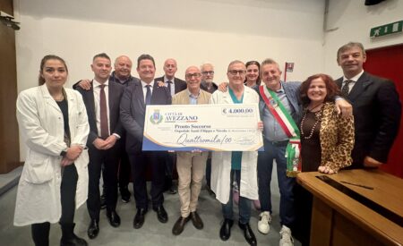 Donato assegno al PS di Avezzano: verranno acquistate due pompe a siringa