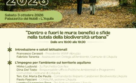 Urban Nature: a L’Aquila un weekend con il WWF Abruzzo