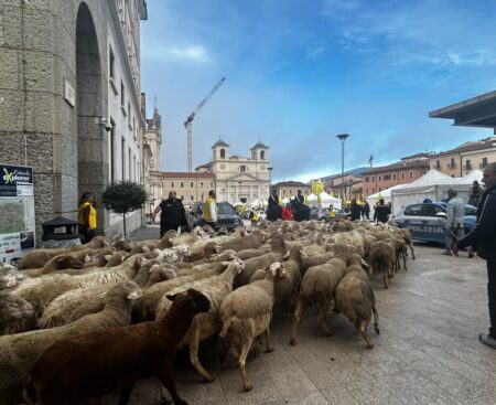 L’Aquila: il villaggio di Coldiretti a piazza Duomo