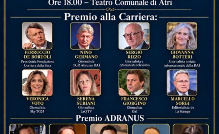Atri, torna il Premio di Giornalismo con nomi di primo piano dell’informazione