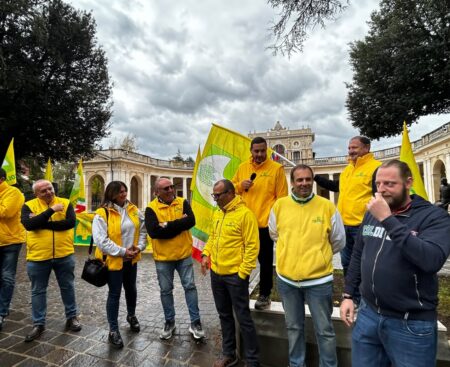 L’Aquila, manifestazione di Coldiretti contro il caro gasolio